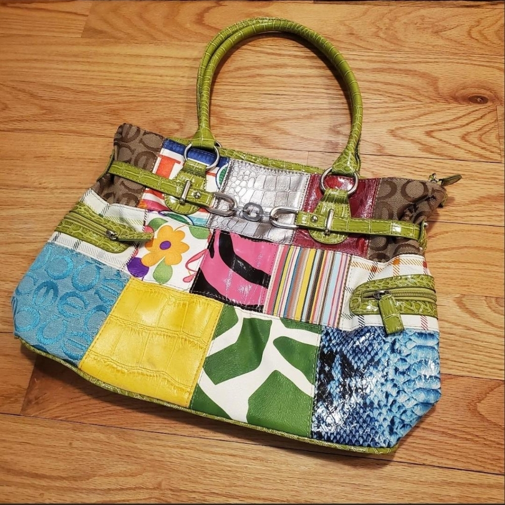 Bohemian Patchwork Snakeskin Purse